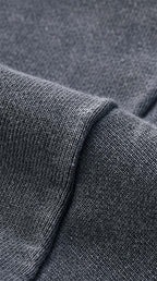 Snow Washed Raw Edge Cropped Sweatshirt