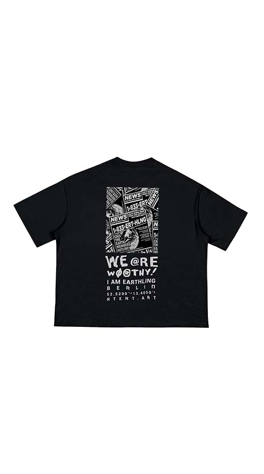 Classic Loose Boxy Tee - Tabloid Tee