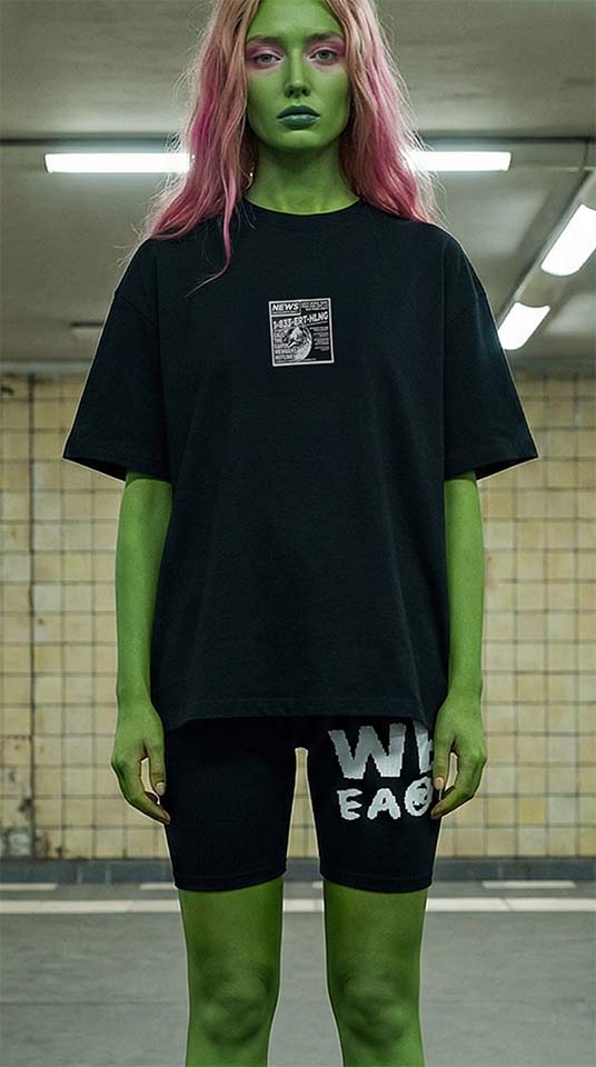 Classic Loose Boxy Tee - Tabloid Tee