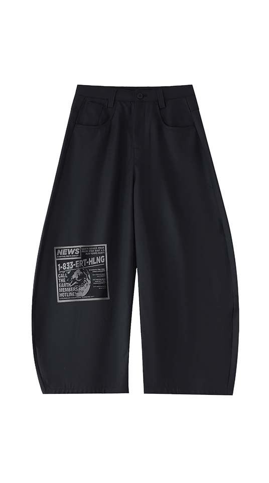 Essential Barrel Dress Pants - Tabloid Print