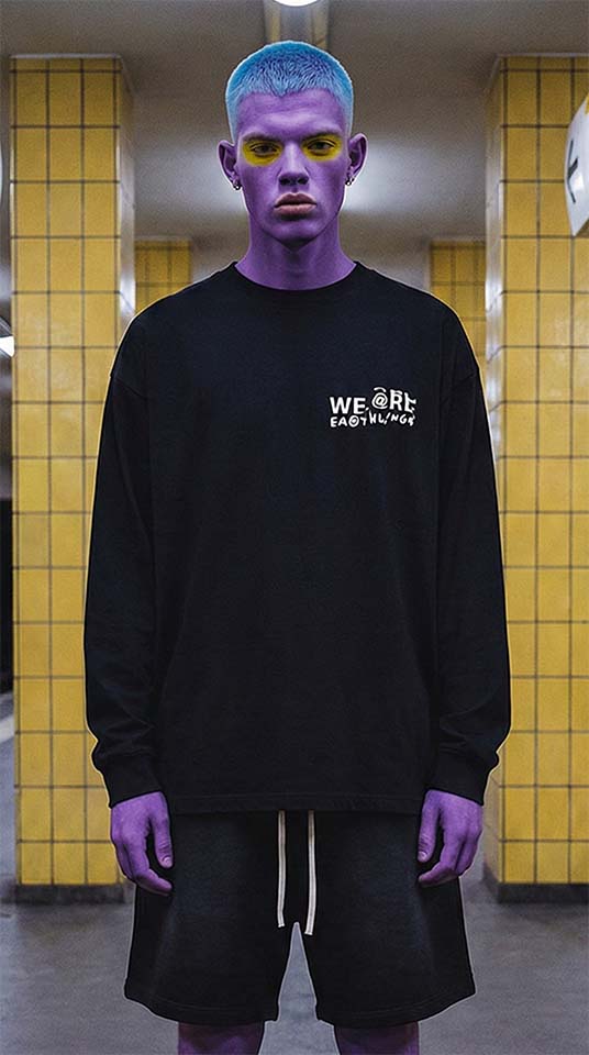 Oversized Unisex Long Sleeve T-Shirt