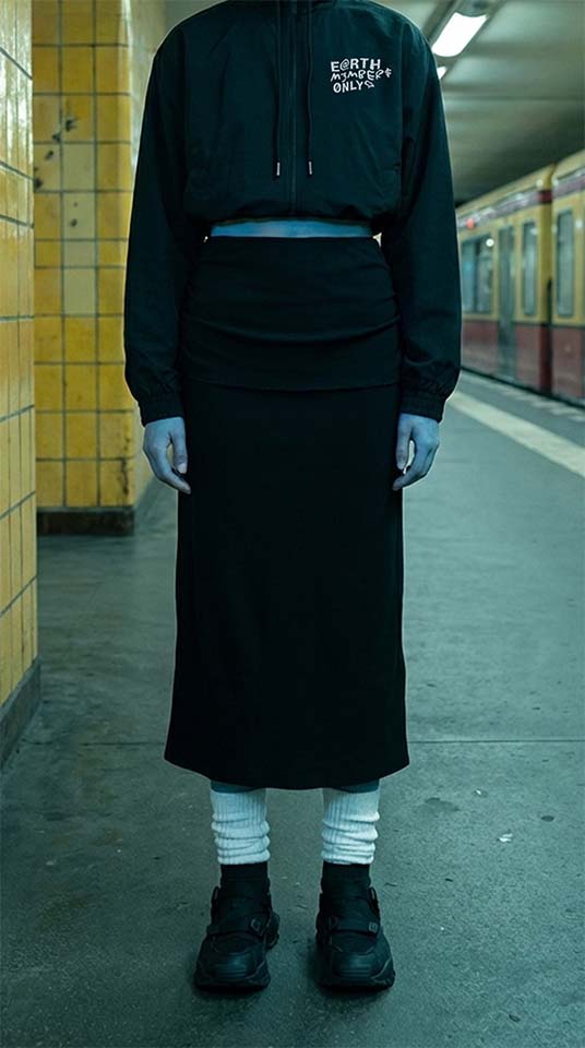 Straight Hip-Hugging Slim Maxi Skirt