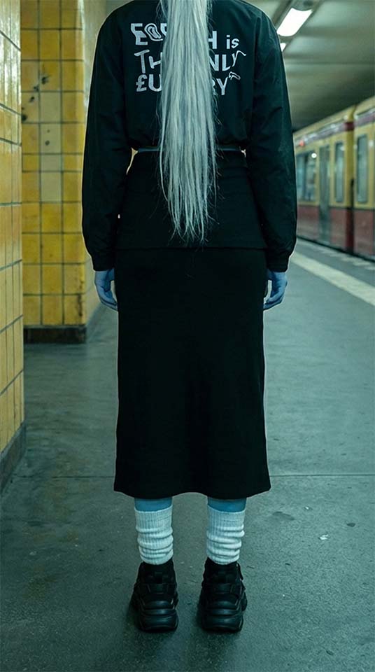 Straight Hip-Hugging Slim Maxi Skirt