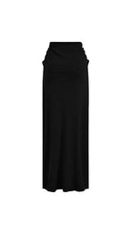 Straight Hip-Hugging Slim Maxi Skirt