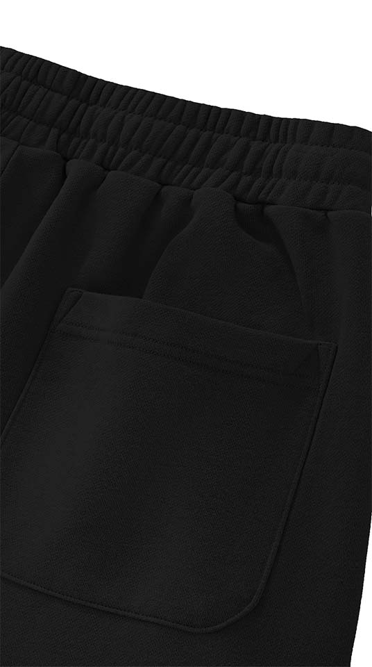 Sun Fade Raw Edge Cotton Shorts