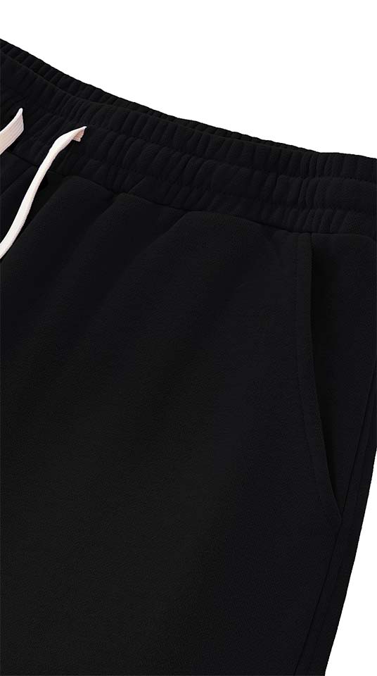 Sun Fade Raw Edge Cotton Shorts