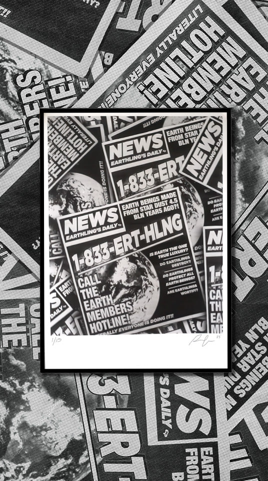 Earthling's Daily Silk Screen - Tabloid Print